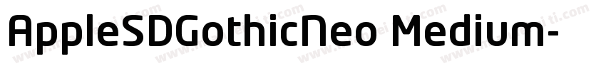 AppleSDGothicNeo Medium字体转换